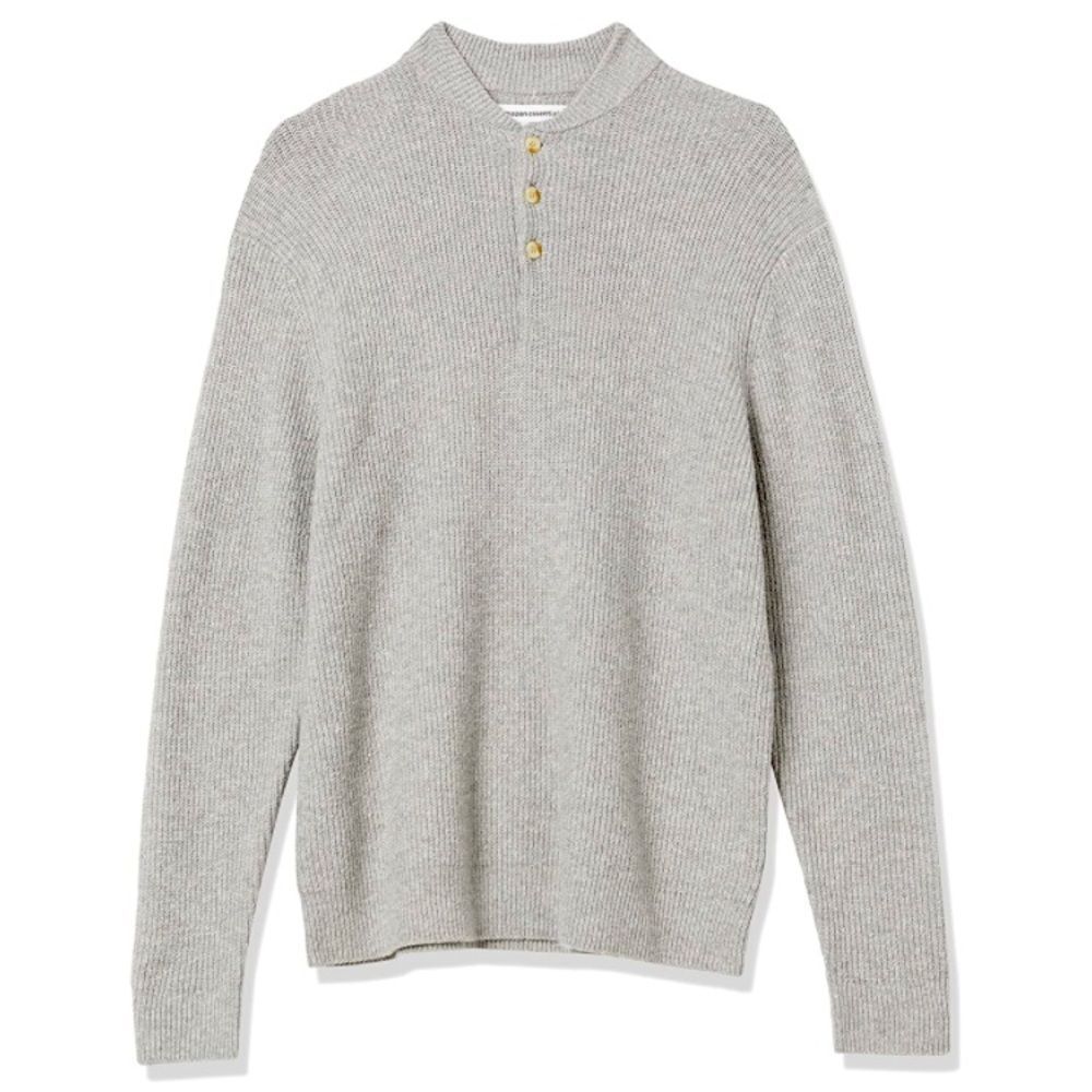 SOLD Men's Long-Sleeve Soft Touch Henley Sweater